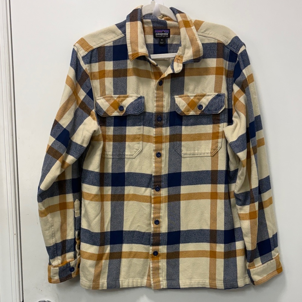 PATAGONIA MENS LONG-SLEEVED FJORD FLANEL SHIRT